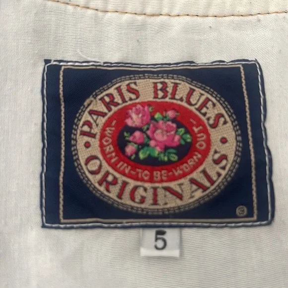 PARIS BLUES Originals, ๐ Vintage Denim Button-Up Corset Top sz 5 Womens DRESS - Picture 9 of 16